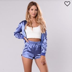 Satin Two Piece Jogger Set NWT